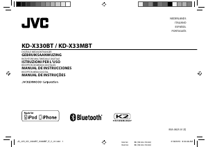 Manual de uso JVC KD-X33MBTE Radio para coche