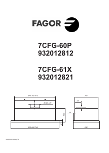 Руководство Fagor 7CFG-60P Кухонная вытяжка