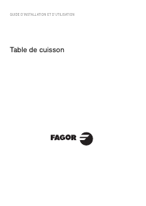 Mode d’emploi Fagor 3FIB-4GLN Table de cuisson
