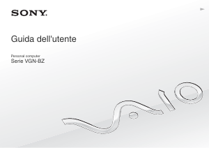 Manuale Sony Vaio VGN-BZ21XN Notebook