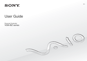 Manual Sony Vaio VGN-BZ26V Laptop