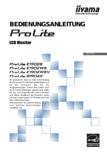 Bedienungsanleitung iiyama ProLite B1902S LCD monitor