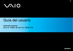 Manual de uso Sony Vaio VGN-FS315Z Portátil