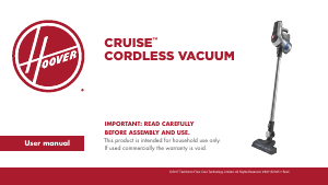 Manual Hoover BH52210 Cruise Vacuum Cleaner