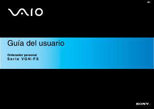 Manual de uso Sony Vaio VGN-FS415E Portátil