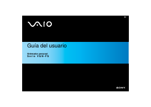 Manual de uso Sony Vaio VGN-FS595VP Portátil