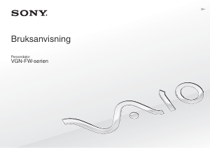 Bruksanvisning Sony Vaio VGN-FW4 Bärbar dator