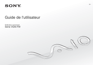 Mode d’emploi Sony Vaio VGN-FW5 Ordinateur portable