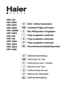 Manual Haier HRF-220 Frigorífico combinado