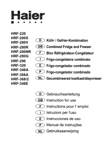 Manual Haier HRF-280G Frigorífico combinado