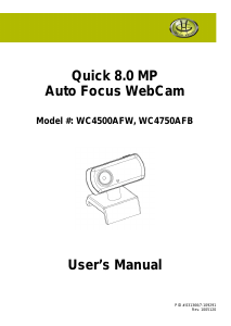 Handleiding Gear Head WC4750AFB Auto Focus Webcam