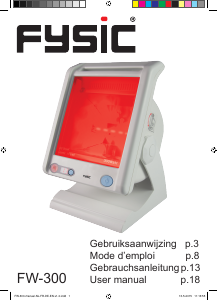 Handleiding Fysic FW-300 Infraroodlamp