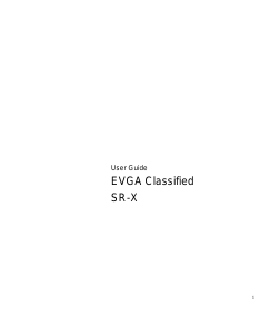 Manual EVGA Classified SR-X Motherboard