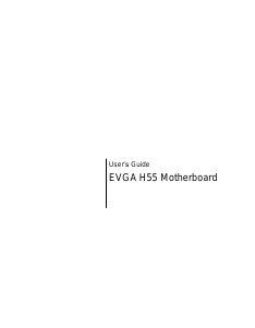 Manual EVGA H55 Motherboard