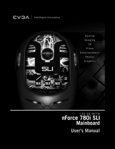 Manual EVGA nForce 780i SLI Motherboard