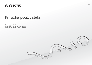 Návod Sony Vaio VGN-NW24JG Laptop
