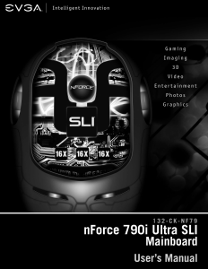 Handleiding EVGA nForce 790i Ultra SLI Moederbord