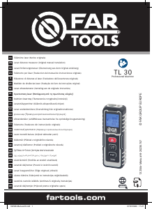 Priručnik Far Tools TL 30 Laserski daljinomjer