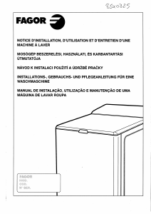 Mode d’emploi Fagor 2FET-76 Lave-linge