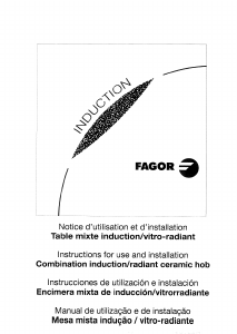 Manual Fagor 2IFT-22R Hob