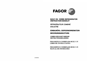 Manual Fagor 3FIC-370 Fridge-Freezer