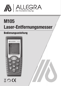 Bedienungsanleitung Allegra M105 Laser-entfernungsmesser