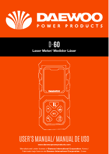 Manual de uso Daewoo D-60 Medidor láser