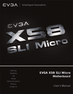 Handleiding EVGA X58 SLI Micro Moederbord