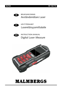 Manual Malmbergs NLT60 Laser Distance Meter