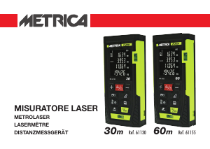 Mode d’emploi Metrica 611430 Mètre de distance au laser