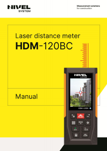 Instrukcja Nivel HDM-120BC Dalmierz laserowy