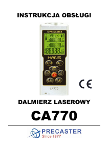 Instrukcja Precaster CA770 Dalmierz laserowy