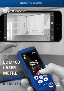 Kullanım kılavuzu Precaster LDM100 Lazer mesafe ölçer