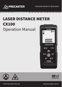 Handleiding Precaster CX100 Afstandsmeter
