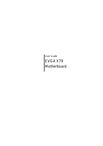 Manual EVGA X79 Motherboard