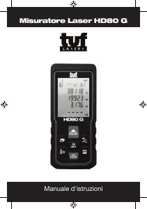 Manuale TUF HD80 G Misuratore di distanza laser