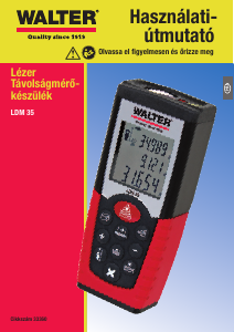 Használati útmutató Walter LDM 35 Lézeres távolságmérő