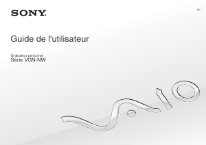 Mode d’emploi Sony Vaio VGN-NW31JF Ordinateur portable