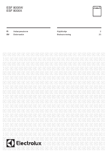 Käyttöohje Electrolux ESF8000W Astianpesukone