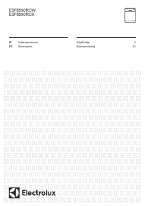 Käyttöohje Electrolux ESF8590ROX Astianpesukone