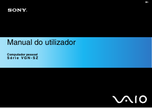 Manual Sony Vaio VGN-SZ3XP Computador portátil