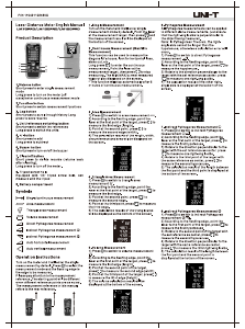 Manual UNI-T LM70PRO Laser Distance Meter