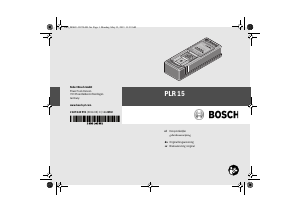 Brugsanvisning Bosch PLR 15 Laser afstandsmåler