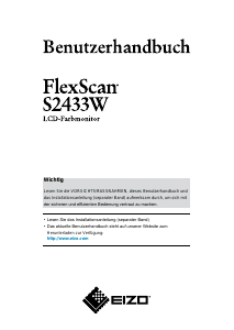 Bedienungsanleitung Eizo FlexScan S2433W LCD monitor