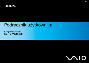 Instrukcja Sony Vaio VGN-SZ71WN Komputer przenośny