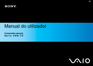 Manual Sony Vaio VGN-TZ11XN Computador portátil