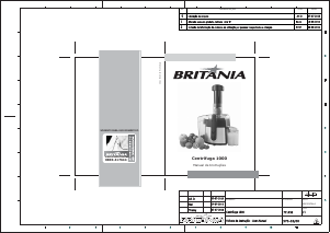 Manual Britania 1000 Centrifugadora