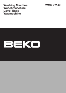 Manual BEKO WMD 77140 Washing Machine