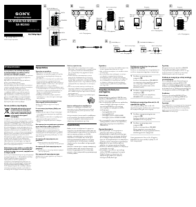 Εγχειρίδιο Sony SA-W3800 Υπογούφερ