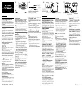 Manuale Sony SA-WD100 Subwoofer